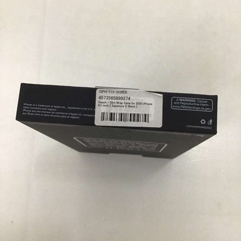 コーチ COACH ファッション小物 ファッション小物 CIPH-115-SCBLK iPhone 14 iPhoneケース Coach Slim Wrap ロゴ、文字 黒 / ブラック /  レディース USED 古着 中古 10126812