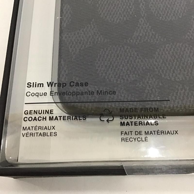 コーチ COACH ファッション小物 ファッション小物 CIPH-115-SCBLK iPhone 14 iPhoneケース Coach Slim Wrap ロゴ、文字 黒 / ブラック /  レディース USED 古着 中古 10126813