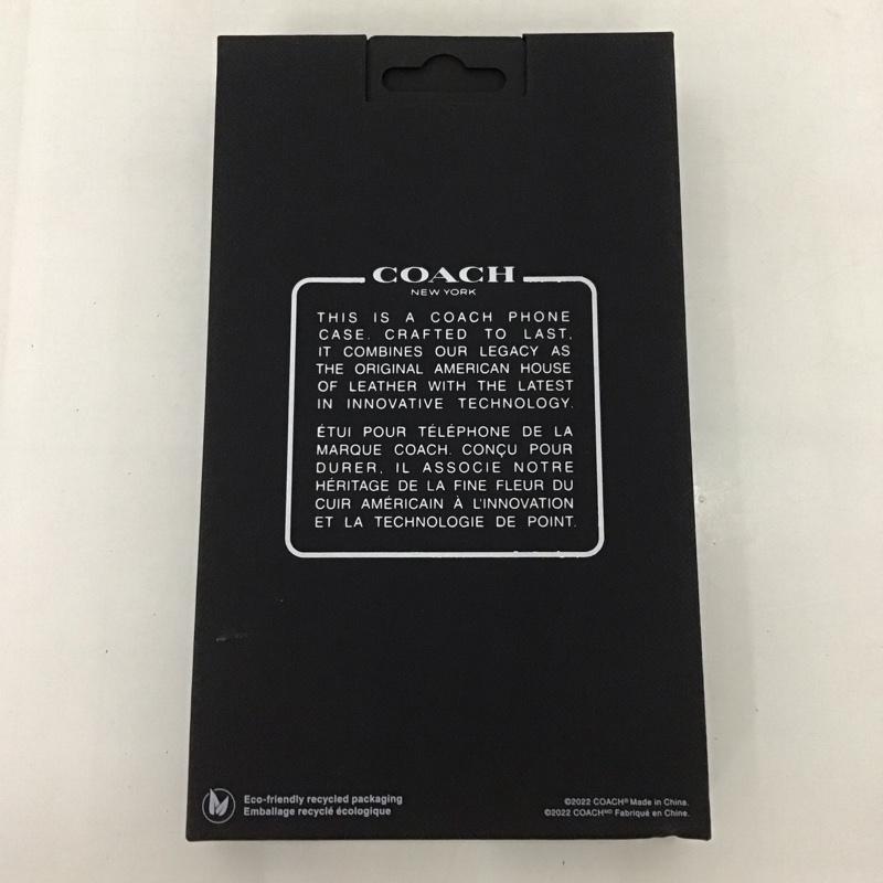 コーチ COACH ファッション小物 ファッション小物 CIPH-121-SCBLK iPhone 14 Plus iPhoneケース Coach Slim Wrap FREE プリント 黒 / ブラック /  レディース USED 古着 中古 10126818