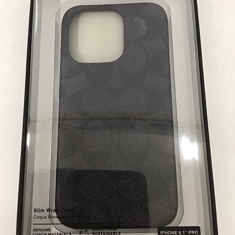コーチ COACH ファッション小物 ファッション小物 CIPH-118-SCBLK iPhone 14 Pro iPhoneケース Slim Wrap Signature C ロゴ、文字 黒 / ブラック /  レディース USED 古着 中古 10126821