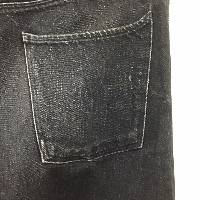 スティーブンソンオーバーオール STEVENSON OVERALL CO. パンツ デニム、ジーンズ デニムパンツ スリムパンツ カジュアルパンツ 28インチ 無地 黒 / ブラック /  メンズ USED 古着 中古 10126828