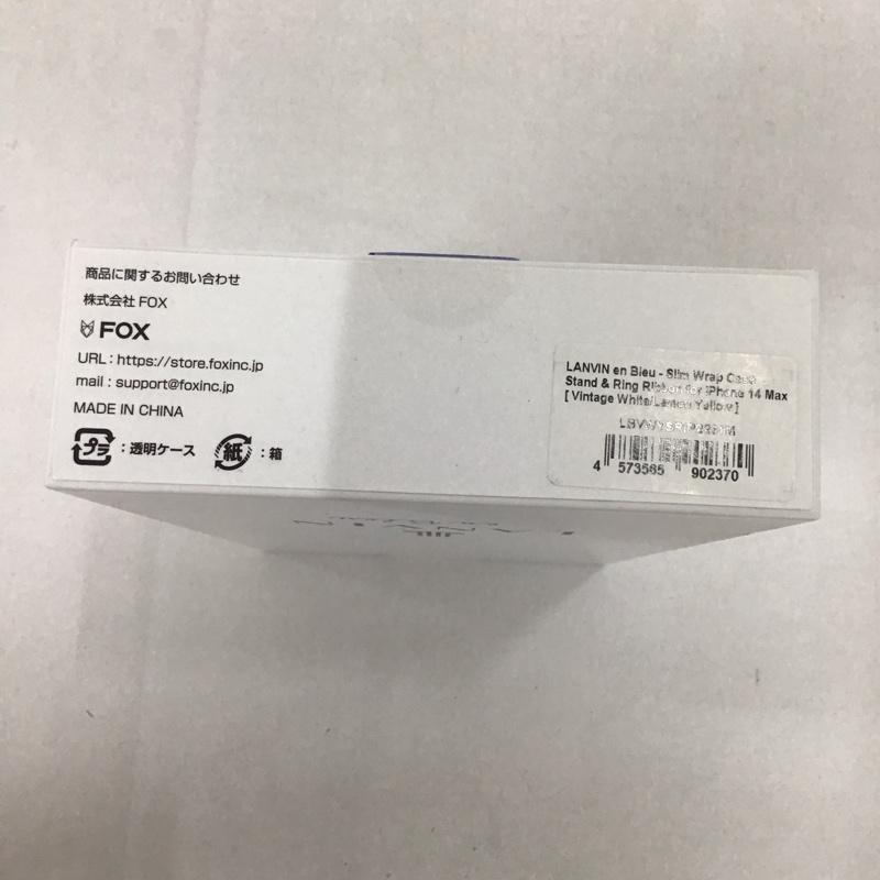 ランバン LANVIN ファッション小物 ファッション小物 LBVWYSRIP2261M iPhone 14 Plusケース リボンバックケース iPhoneケース 無地 白 / ホワイト / X 黄 / イエロー /  レディース USED 古着 中古 10126833