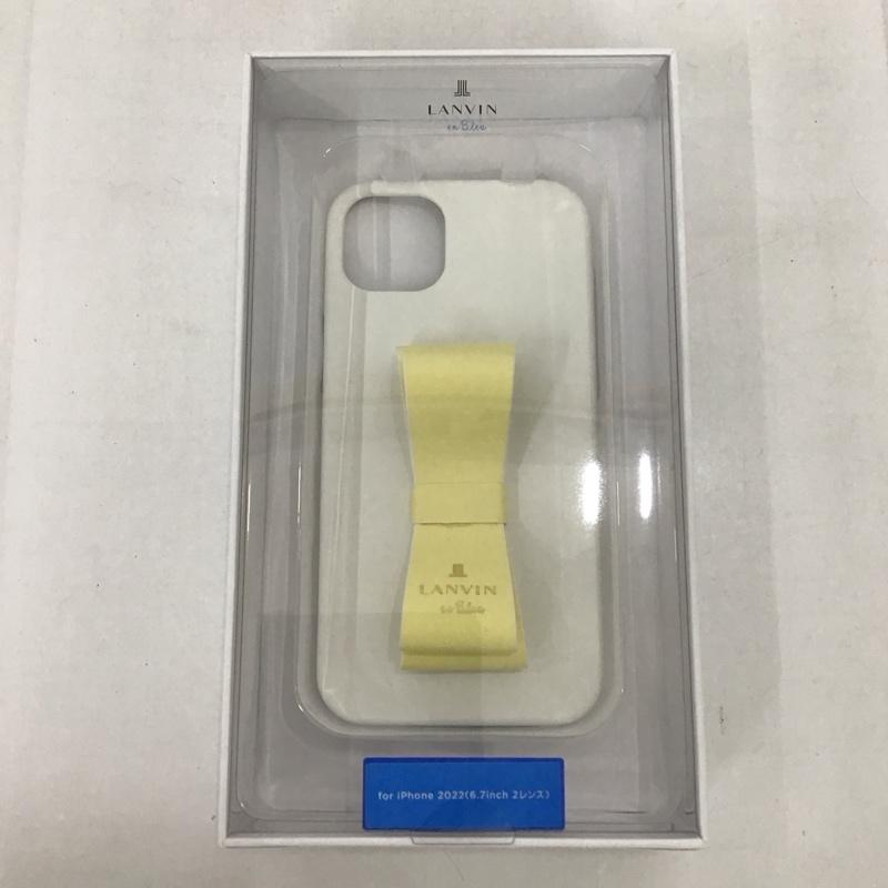 ランバン LANVIN ファッション小物 ファッション小物 LBVWYSRIP2261M iPhone 14 Plusケース リボンバックケース iPhoneケース 無地 白 / ホワイト / X 黄 / イエロー /  レディース USED 古着 中古 10126834