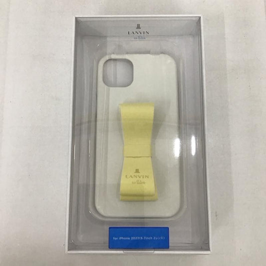 ランバン LANVIN ファッション小物 ファッション小物 LBVWYSRIP2261M iPhone 14 Plusケース リボンバックケース iPhoneケース 無地 白 / ホワイト / X 黄 / イエロー /  レディース USED 古着 中古 10126836