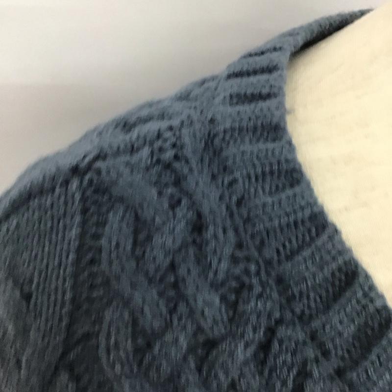 ページボーイ PAGEBOY ニット、セーター 長袖 長袖ニットカットソー Vネック セーター FREE  青 / ブルー /  レディース USED 古着 中古 10126845