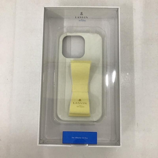 ランバン LANVIN ファッション小物 ファッション小物 LBVWYSRIP2261P iPhoneケース iPhone 14 Proケース リボンバックケース 無地 白 / ホワイト / X 黄 / イエロー /  レディース USED 古着 中古 10126846