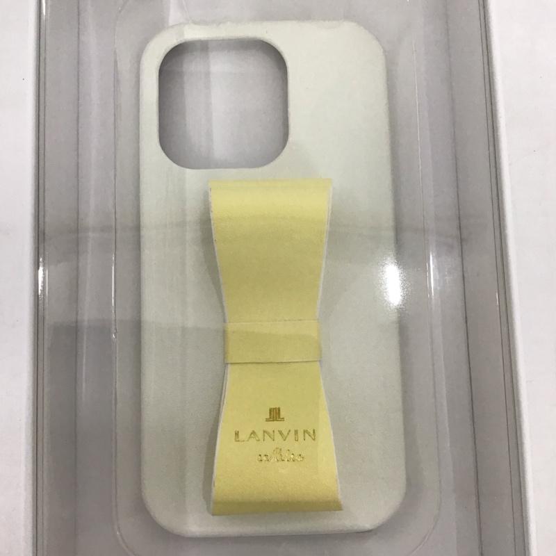 ランバン LANVIN ファッション小物 ファッション小物 LBVWYSRIP2261P iPhoneケース iPhone 14 Proケース リボンバックケース 無地 白 / ホワイト / X 黄 / イエロー /  レディース USED 古着 中古 10126846