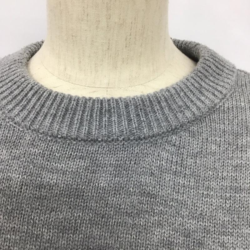 フリークスストア FREAK S STORE ニット、セーター 長袖 長袖ニットカットソー クルーネック セーター M プリント 灰 / グレー /  レディース USED 古着 中古 10126847