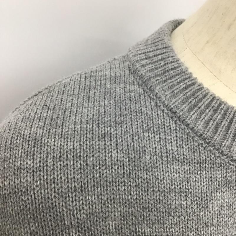 フリークスストア FREAK S STORE ニット、セーター 長袖 長袖ニットカットソー クルーネック セーター M プリント 灰 / グレー /  レディース USED 古着 中古 10126847