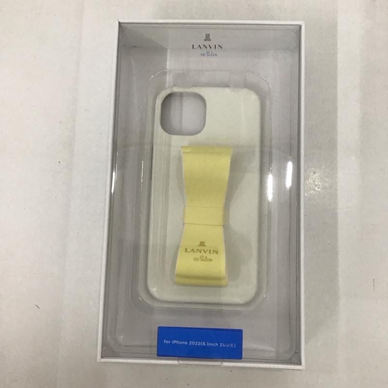 ランバン LANVIN ファッション小物 ファッション小物 LBVWYSRIP2261 iPhone 14用 LANVIN en Bleu リボンバックケース iPhoneケース 無地 白 / ホワイト / X 黄 / イエロー /  レディース USED 古着 中古 10126849