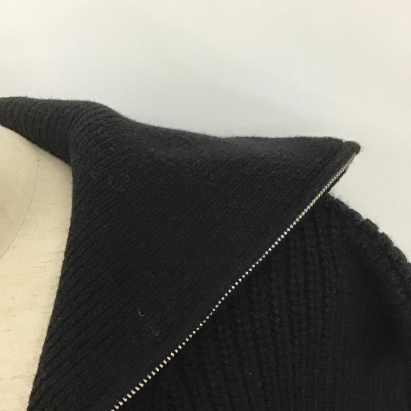 ザラ ZARA ベスト ベスト ニットベスト ノースリーブカットソー ジップアップネック S 無地 黒 / ブラック /  レディース USED 古着 中古 10126855