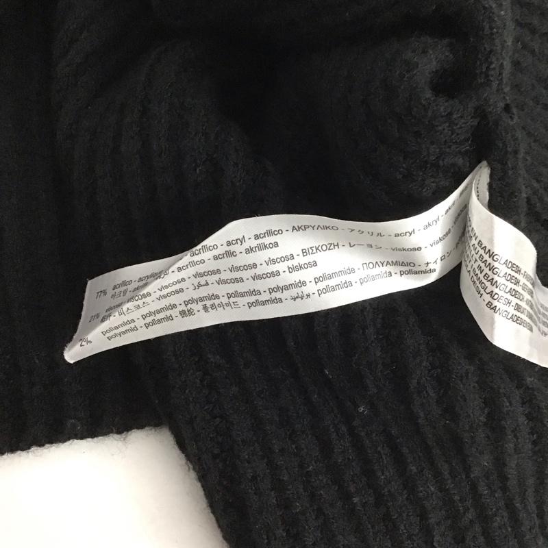 ザラ ZARA ベスト ベスト ニットベスト ノースリーブカットソー ジップアップネック S 無地 黒 / ブラック /  レディース USED 古着 中古 10126855