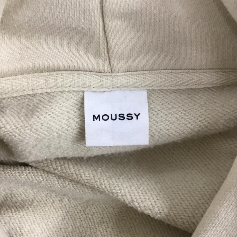 マウジー MOUSSY パーカー 長袖 010cas90-5870 プルパーカー 長袖パーカー FREE ロゴ、文字 ベージュ / ベージュ /  レディース USED 古着 中古 10126856