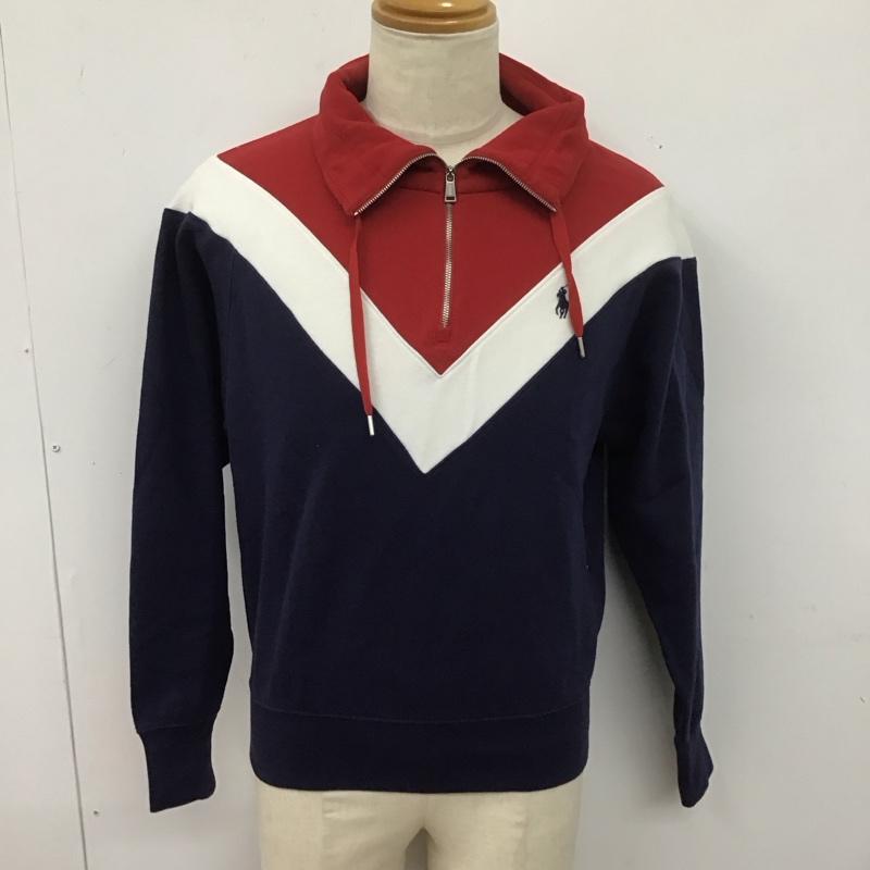 ポロラルフローレン POLO RALPH LAUREN トレーナー 長袖 長袖トレーナー スウェット ジップアップネック プルオーバー XS ロゴ、文字 マルチカラー / マルチカラー /  メンズ USED 古着 中古 10126860