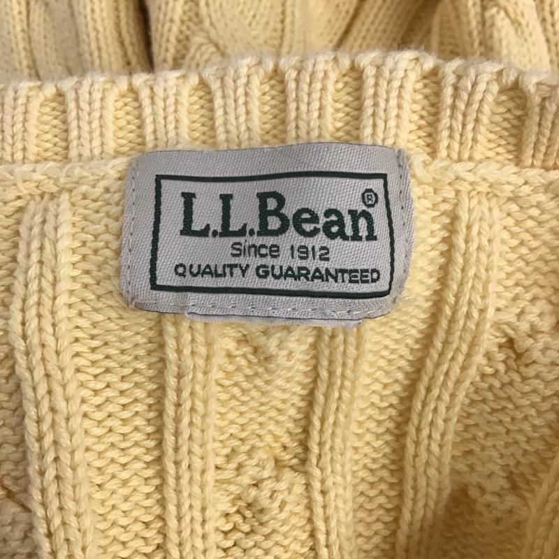エルエルビーン L.L.Bean ニット、セーター 長袖 長袖ニットカットソー クルーネック セーター  黄 / イエロー /  メンズ USED 古着 中古 10126861