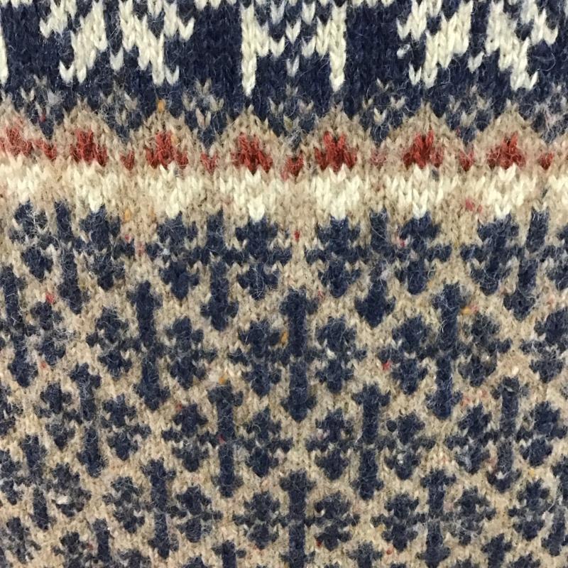 古着 USED ニット、セーター 長袖 長袖ニットカットソー クルーネック セーター S 総柄 マルチカラー / マルチカラー /  メンズ USED 古着 中古 10126864