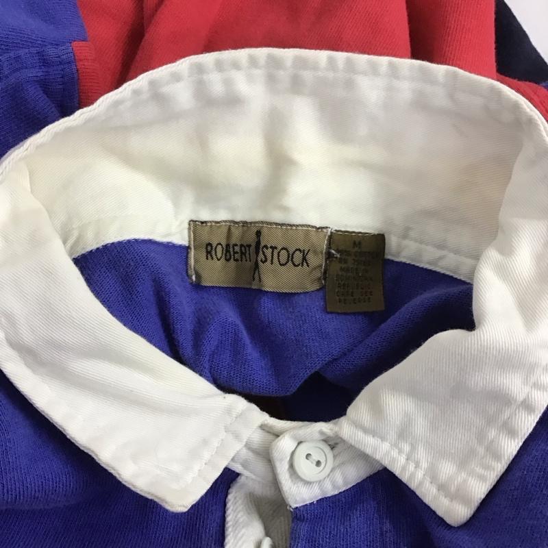 古着 USED カットソー 長袖 長袖カットソー 長袖ポロシャツ カラーシャツ M ボーダー柄 青 / ブルー / X 赤 / レッド / X 紺 / ネイビー /  メンズ USED 古着 中古 10126865