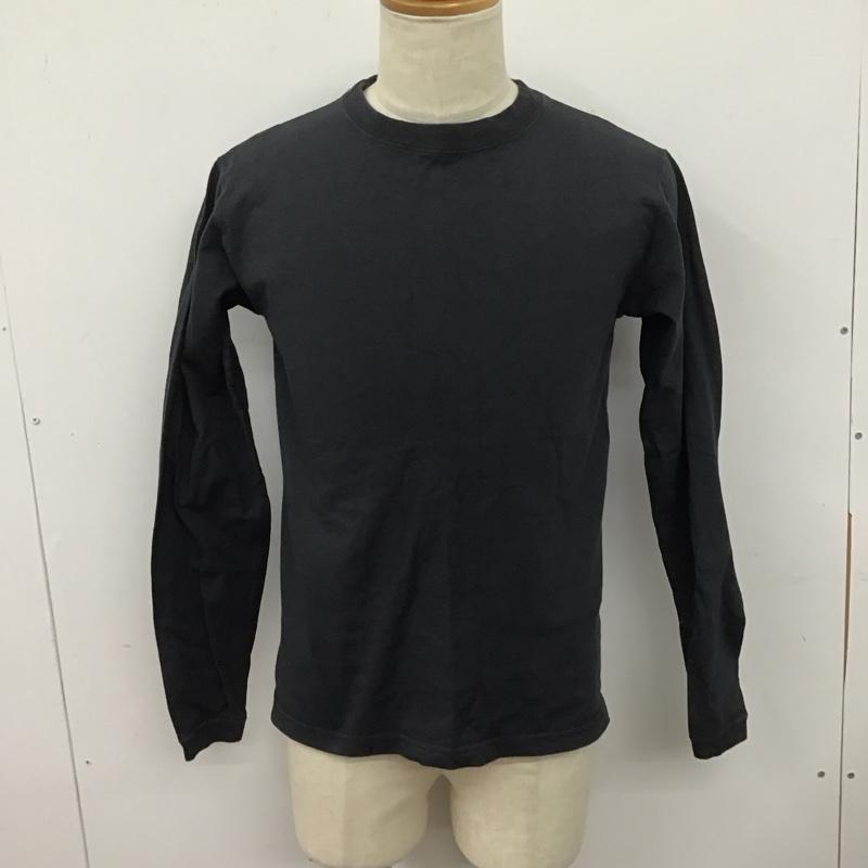 グッドウェア Goodwear カットソー 長袖 長袖カットソー 無地カットソー クルーネック S 無地 黒 / ブラック /  メンズ USED 古着 中古 10126867