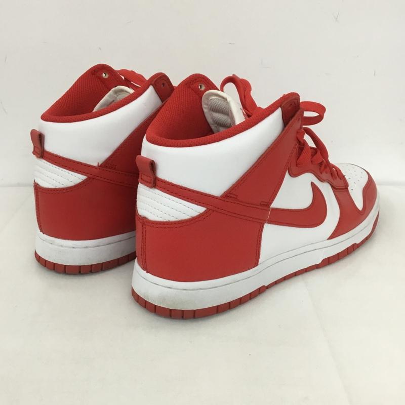 ナイキ NIKE スニーカー スニーカー DD1399-106 DUNK HI RETRO 29cm 29.0cm ロゴ、文字 白 / ホワイト / X 赤 / レッド /  メンズ USED 古着 中古 10126873