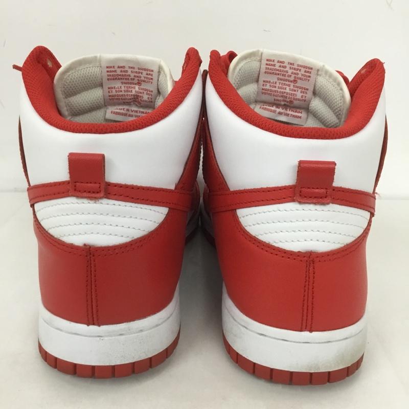 ナイキ NIKE スニーカー スニーカー DD1399-106 DUNK HI RETRO 29cm 29.0cm ロゴ、文字 白 / ホワイト / X 赤 / レッド /  メンズ USED 古着 中古 10126873