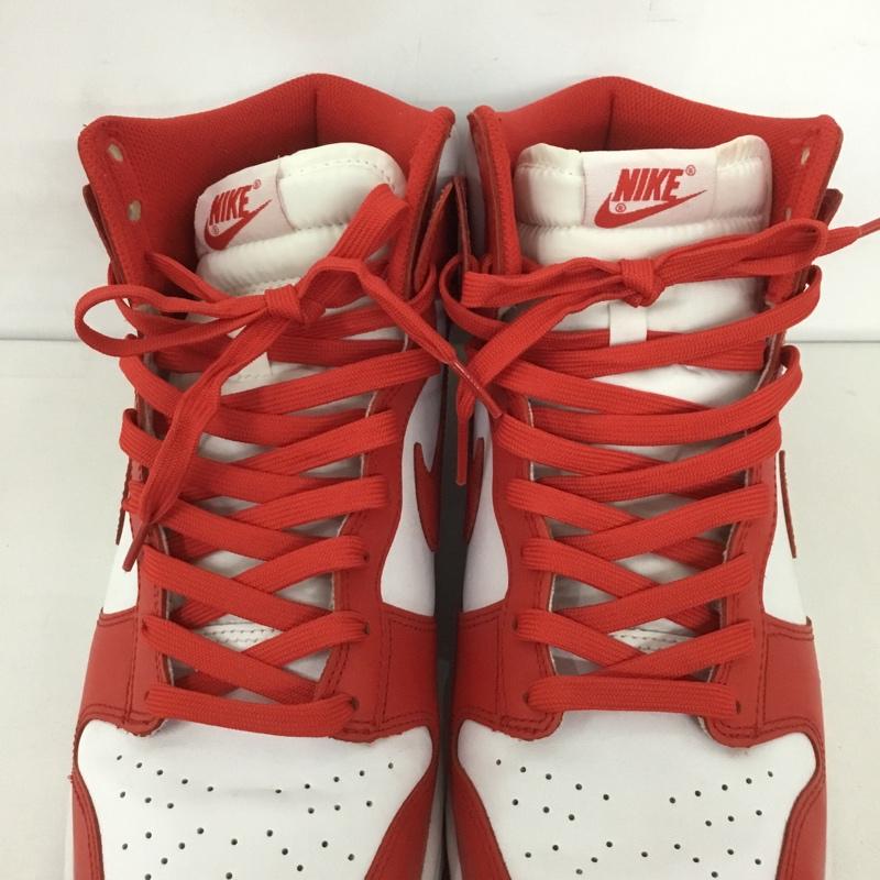 ナイキ NIKE スニーカー スニーカー DD1399-106 DUNK HI RETRO 29cm 29.0cm ロゴ、文字 白 / ホワイト / X 赤 / レッド /  メンズ USED 古着 中古 10126873