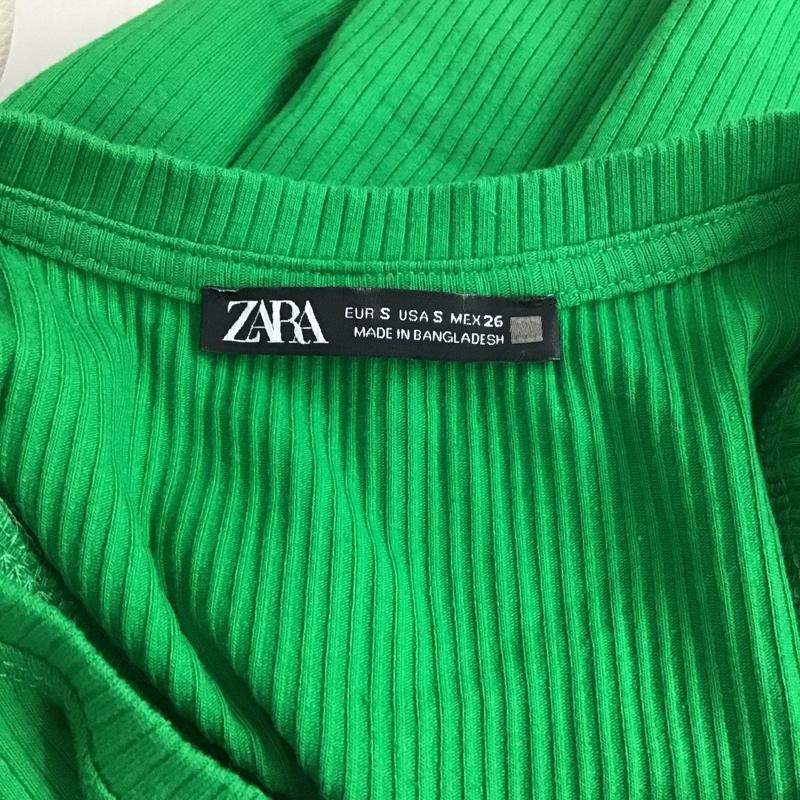 ザラ ZARA ワンピース ロングスカート ロングワンピース ノースリーブワンピース タイトスカート S 無地 緑 / グリーン /  メンズ USED 古着 中古 10126877