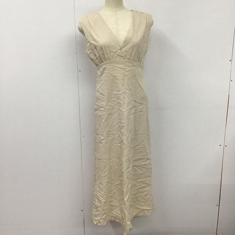 アルシーヴ archives ワンピース ロングスカート ノースリーブワンピース ロングスカート フレアスカート 無地 ベージュ / ベージュ /  レディース USED 古着 中古 10126891