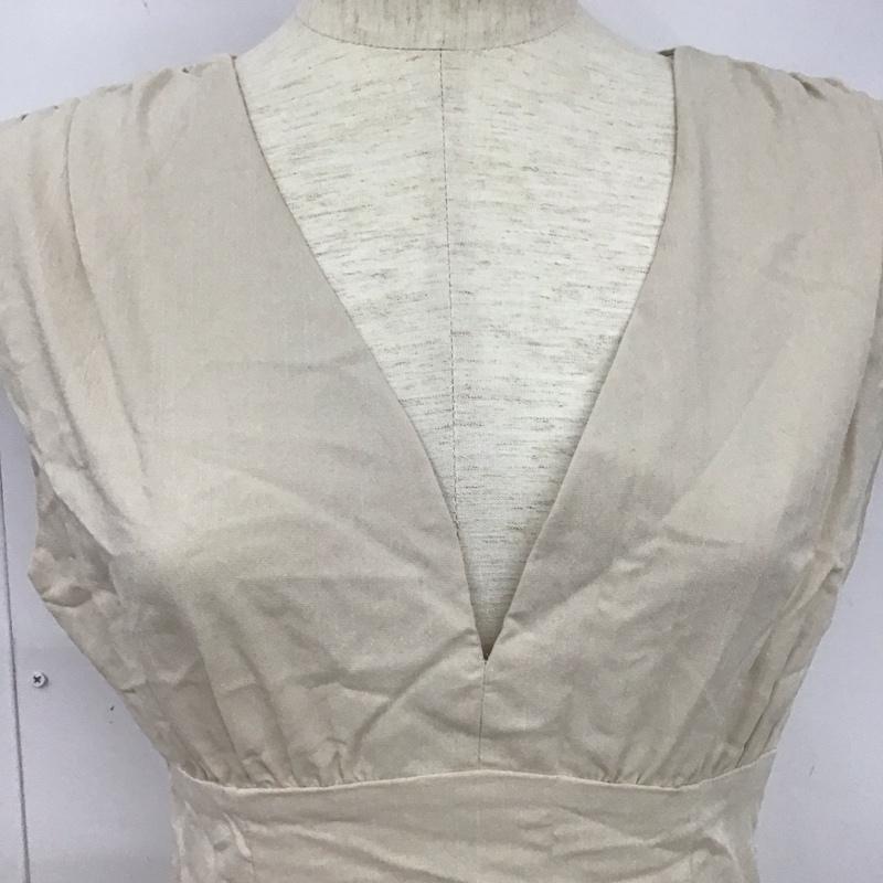 アルシーヴ archives ワンピース ロングスカート ノースリーブワンピース ロングスカート フレアスカート 無地 ベージュ / ベージュ /  レディース USED 古着 中古 10126891