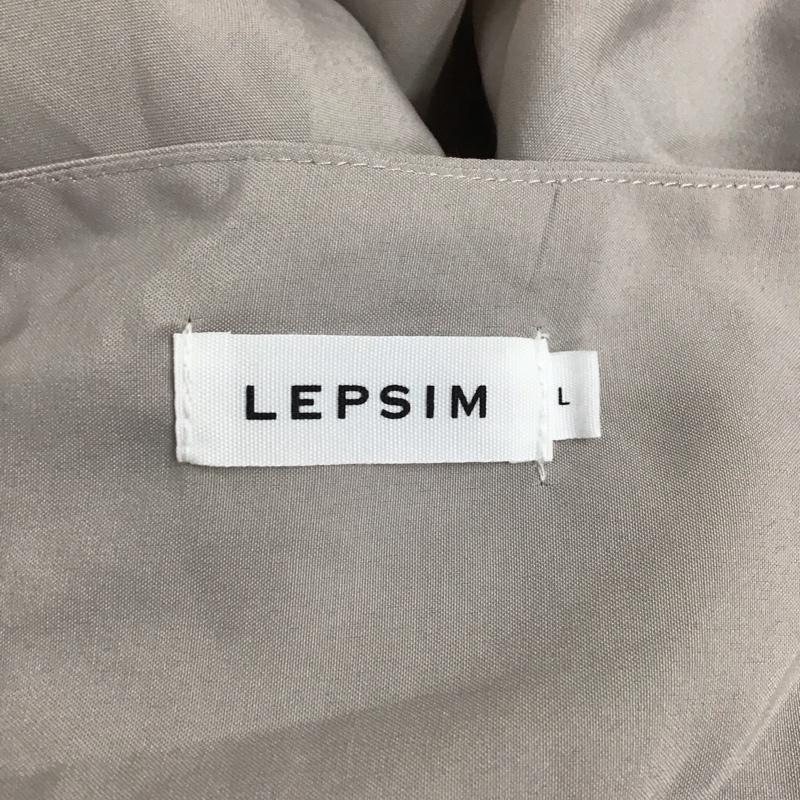 レプシィム LEPSIM カットソー 長袖 長袖カットソー 無地カットソー Vネック L 無地 灰 / グレー /  レディース USED 古着 中古 10126892