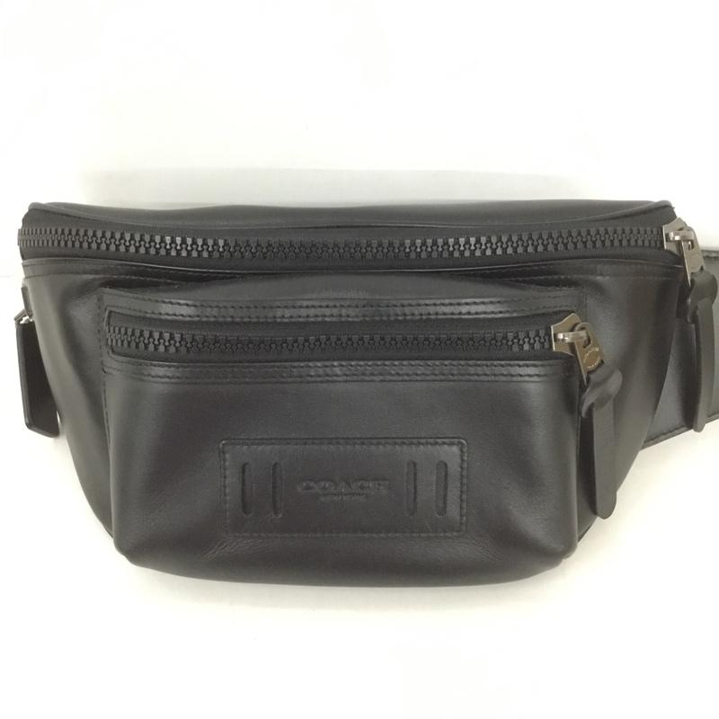 コーチ COACH ウエストバッグ ウエストバッグ F75776 ボディバッグ ロゴ、文字 黒 / ブラック /  メンズ USED 古着 中古 10126899