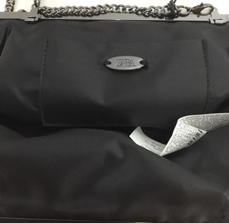 ザラ ZARA ショルダーバッグ ショルダーバッグ 6596 310 909 チェーン 2WAY ハンドバッグ 無地 銀 / シルバー /  レディース USED 古着 中古 10126900