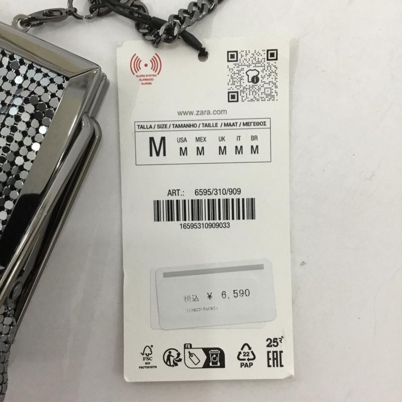 ザラ ZARA ショルダーバッグ ショルダーバッグ 6596 310 909 チェーン 2WAY ハンドバッグ 無地 銀 / シルバー /  レディース USED 古着 中古 10126900