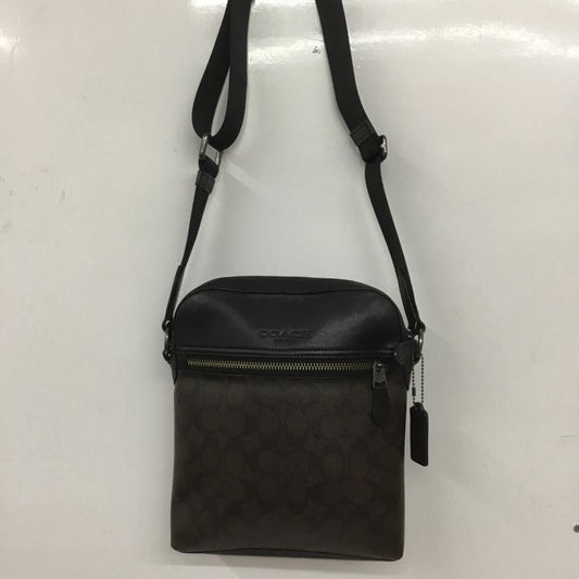 コーチ COACH ショルダーバッグ ショルダーバッグ F73336 シグネチャー ロゴ、文字 黒 / ブラック / X 茶 / ブラウン /  メンズ USED 古着 中古 10126902