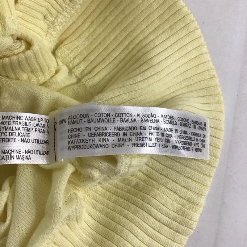 ザラ ZARA カーディガン 長袖 長袖カーディガン 前ボタン ニットカーディガン L  黄 / イエロー /  レディース USED 古着 中古 10126903