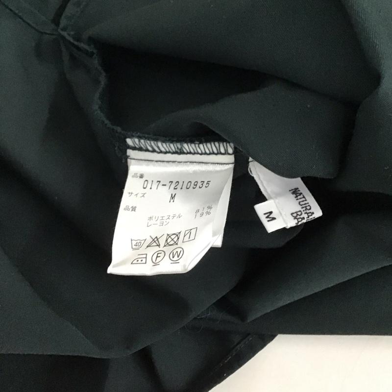ナチュラルビューティーベーシック NATURAL BEAUTY BASIC カットソー 長袖 長袖カットソー 無地カットソー クルーネック M 無地 黒 / ブラック /  レディース USED 古着 中古 10126908