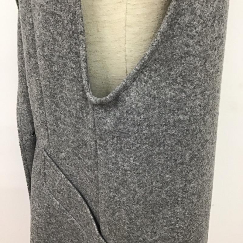 ザラ ZARA ベスト ベスト ロングベスト ノースリーブ バックスリット S 無地 灰 / グレー /  レディース USED 古着 中古 10126911