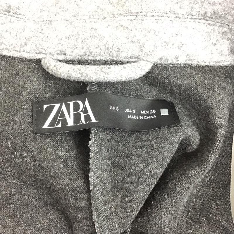 ザラ ZARA ベスト ベスト ロングベスト ノースリーブ バックスリット S 無地 灰 / グレー /  レディース USED 古着 中古 10126911