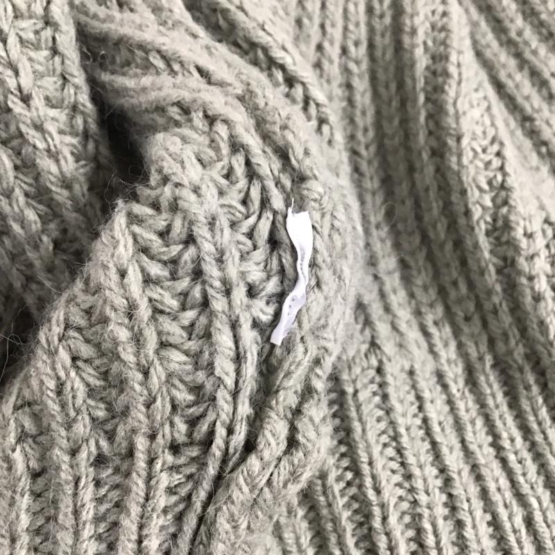 ザラ ZARA カーディガン 長袖 長袖カーディガン ニットカーデガン 前開き L 無地 カーキ / カーキ /  レディース USED 古着 中古 10126912
