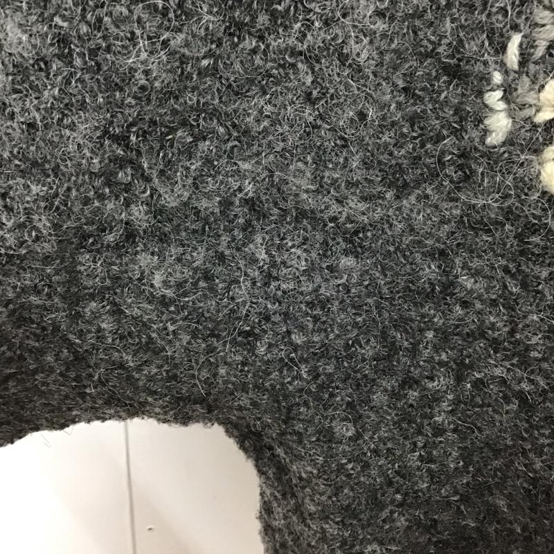 スタディオクリップ studio CLIP ニット、セーター 長袖 長袖ニットカットソー クルーネック セーター L 刺繍 灰 / グレー /  レディース USED 古着 中古 10126914
