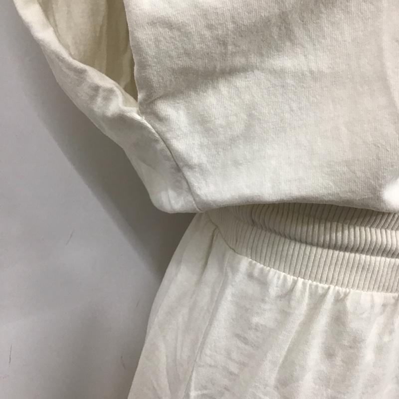 ザラ ZARA ワンピース ロングスカート ノースリーブロングワンピース クルーネック ウエスト切り替え S 無地 白 / ホワイト /  レディース USED 古着 中古 10126926
