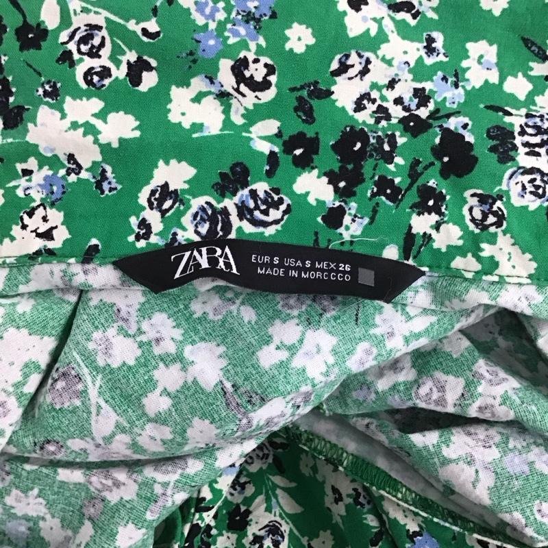 ザラ ZARA ワンピース・ドレス・オールインワン ワンピース・ドレス・オールインワン 半袖オールインワン 花柄シャツ ワイドパンツ S プリント マルチカラー / マルチカラー /  レディース USED 古着 中古 10126927