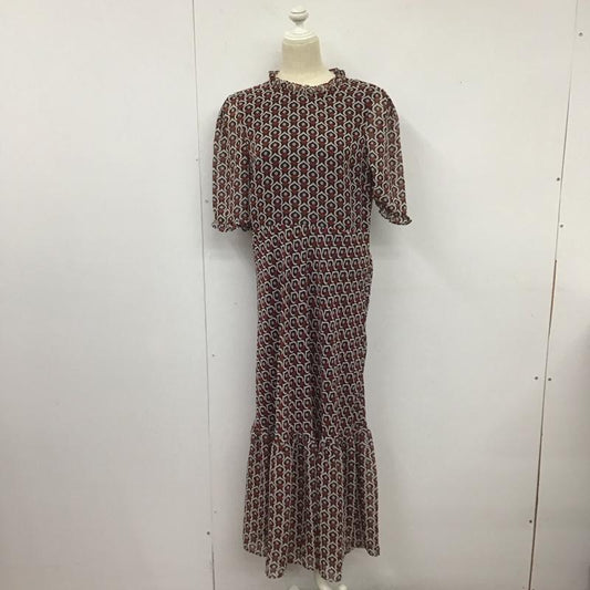 ザラウーマン ZARA WOMAN ワンピース ロングスカート 半袖ロングワンピース フレアスカート パフスリーブ M プリント マルチカラー / マルチカラー /  レディース USED 古着 中古 10126929