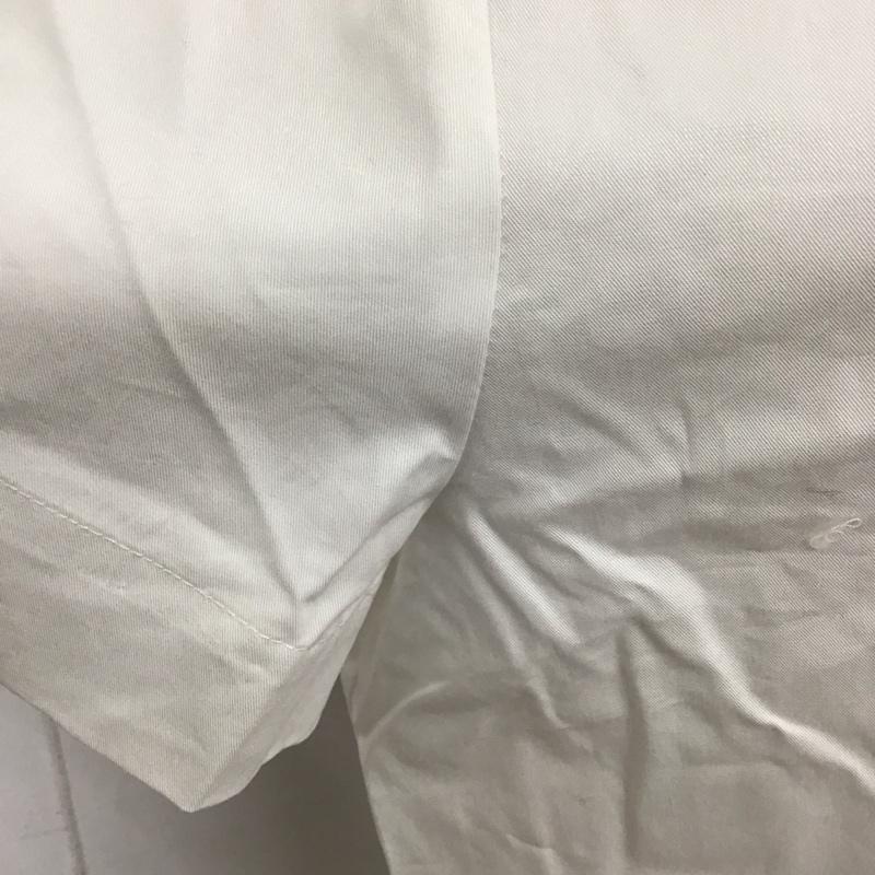 ザラ ZARA シャツ、ブラウス 半袖 半袖シャツ 無地シャツ リボンシャツ カジュアルシャツ L 無地 白 / ホワイト /  レディース USED 古着 中古 10126936