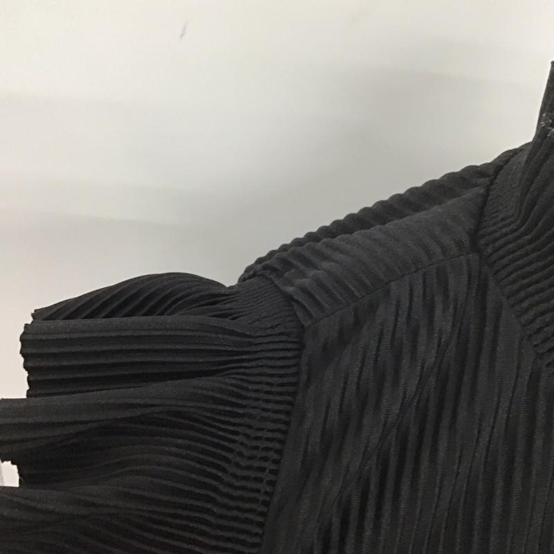 ザラ ZARA カットソー 半袖 ノースリーブカットソー スタンドネック プルオーバー S 無地 黒 / ブラック /  レディース USED 古着 中古 10126937