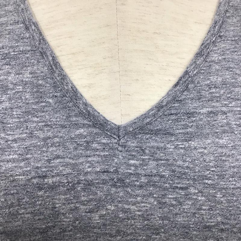 ワイズ Y s Tシャツ 半袖 半袖カットソー プリントTシャツ クルーネックカットソー 無地 灰 / グレー /  レディース USED 古着 中古 10126944