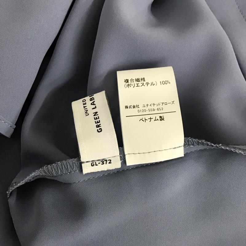 グリーンレーベルリラクシング green label relaxing シャツ、ブラウス 長袖 長袖シャツ 無地シャツ ノーカラーシャツ 無地 水色 / ライトブルー /  レディース USED 古着 中古 10126945