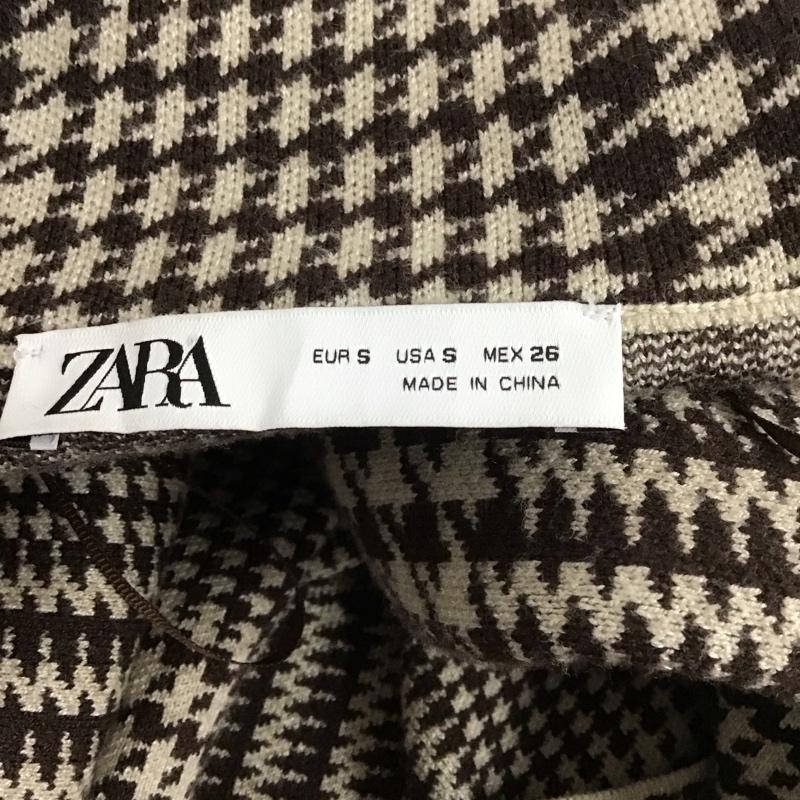 ザラ ZARA ジャケット、上着 ジャケット、ブレザー カジュアルジャケット アウター カラージャケット S 総柄 茶 / ブラウン /  レディース USED 古着 中古 10126947