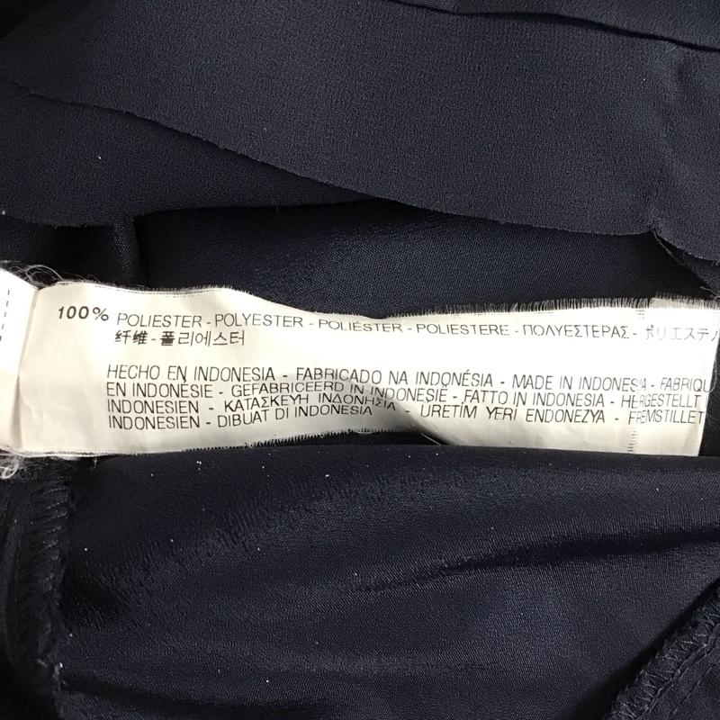 ザラベーシック ZARA BASIC シャツ、ブラウス 半袖 半袖シャツ ノーカラーシャツ クルーネック XS 無地 紺 / ネイビー /  レディース USED 古着 中古 10126948