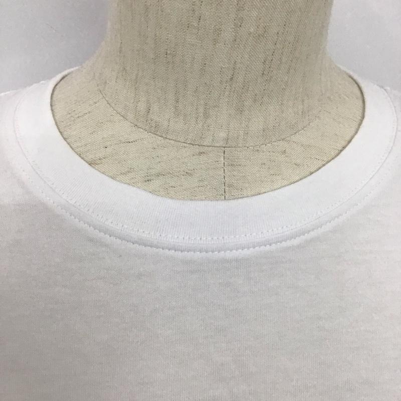 ザラ ZARA Tシャツ 半袖 半袖カットソー プリントTシャツ クルーネックカットソー M ロゴ、文字 白 / ホワイト /  レディース USED 古着 中古 10126950