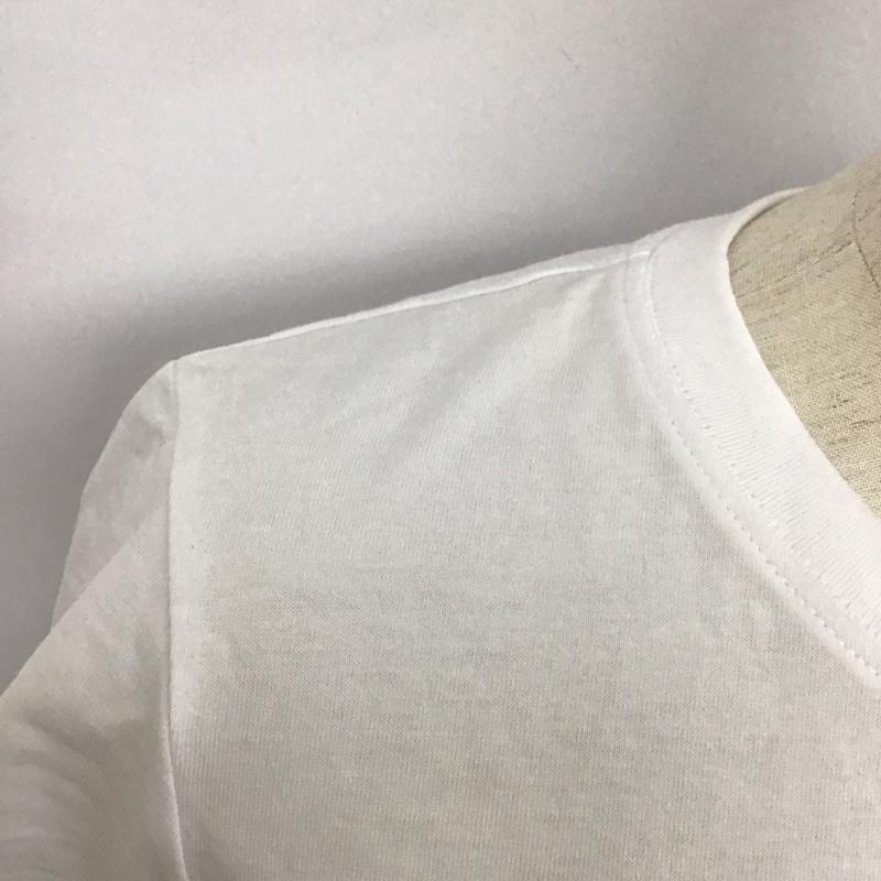 ザラ ZARA Tシャツ 半袖 半袖カットソー プリントTシャツ クルーネックカットソー M ロゴ、文字 白 / ホワイト /  レディース USED 古着 中古 10126950